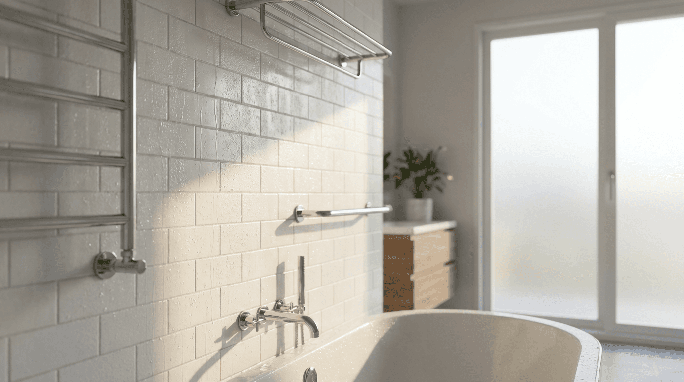 Sparkling clean bathroom after a deep clean